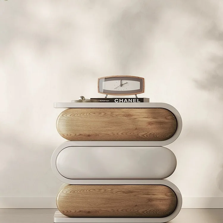 Bedside Table Bedroom Home Simple Oak