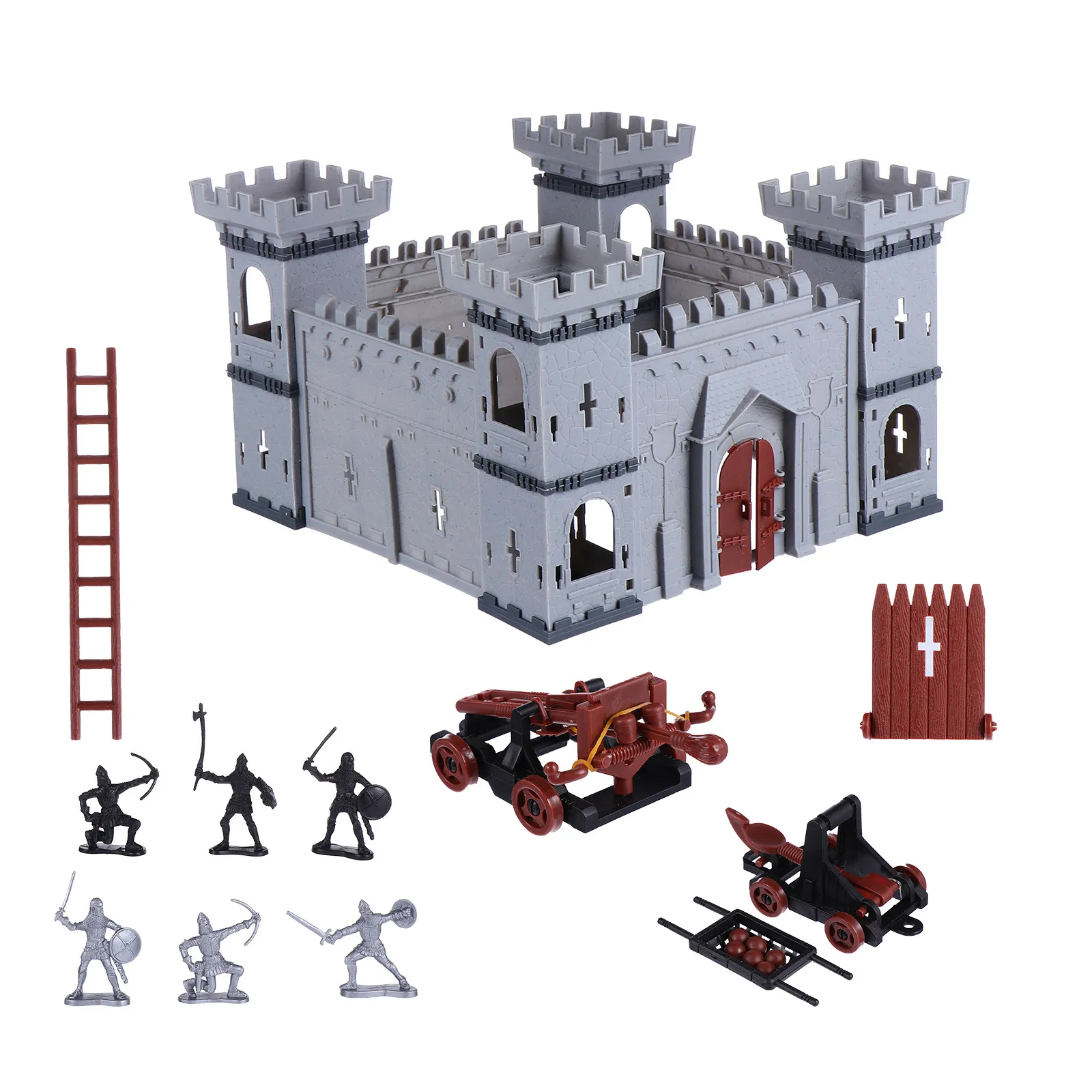 

1Set Premium Plastic Castle Assembled Set for Kids Adults Collectors Exquisite Realistic Design DIY Assembly Educational