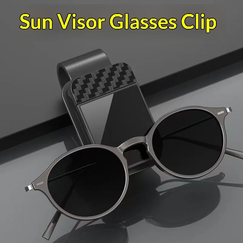 Car-mounted Glasses Car Sunshade Holder Eye Frame for Magnetic Attachment Sunglasses Sun Glasses Storage Clip  Car Accessories