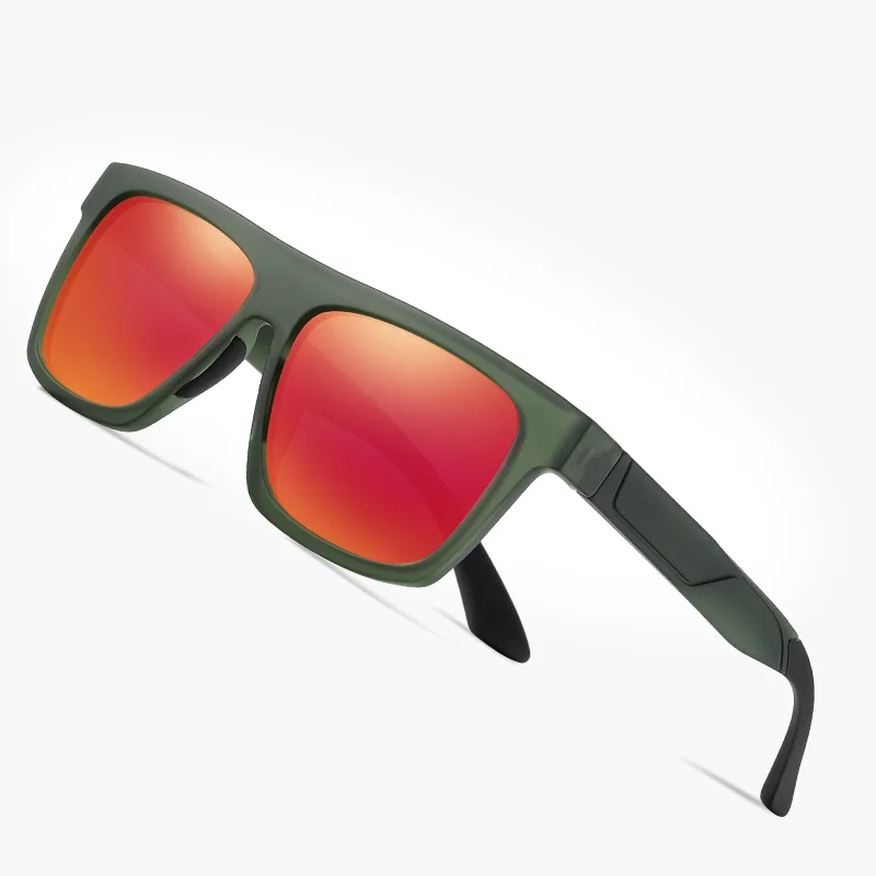 

Новые мужские поляризационные очки, модные эластичные солнцезащитные очки TR в квадратной оправе, солнцезащитные очки с защитой от УФ-лучей для рыбалки