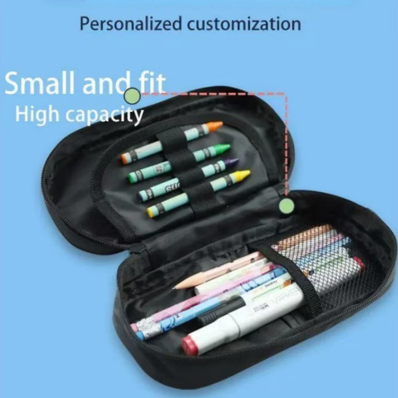 Eendelige etui 3D-geprinte briefpapier opbergtas Waterdichte penseelhouder met grote capaciteit Kerstcadeaus voor jongen/meisje