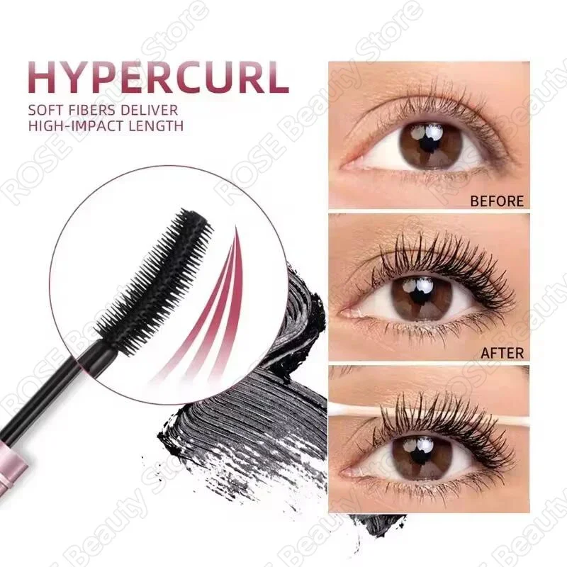 Mascara Impermeabile Volume Extra Lunga Durata Hyper-Curl Allungamento Ciglia Ciglia Non-sbavature Mascara Nero Cosmetico Coreano