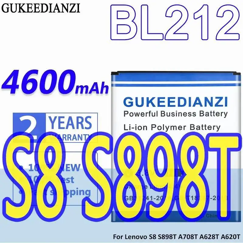 

Быстрая зарядка 4600 мАч для Lenovo S8 S898T A708T A628T A620T аккумулятор мобильного телефона BL212