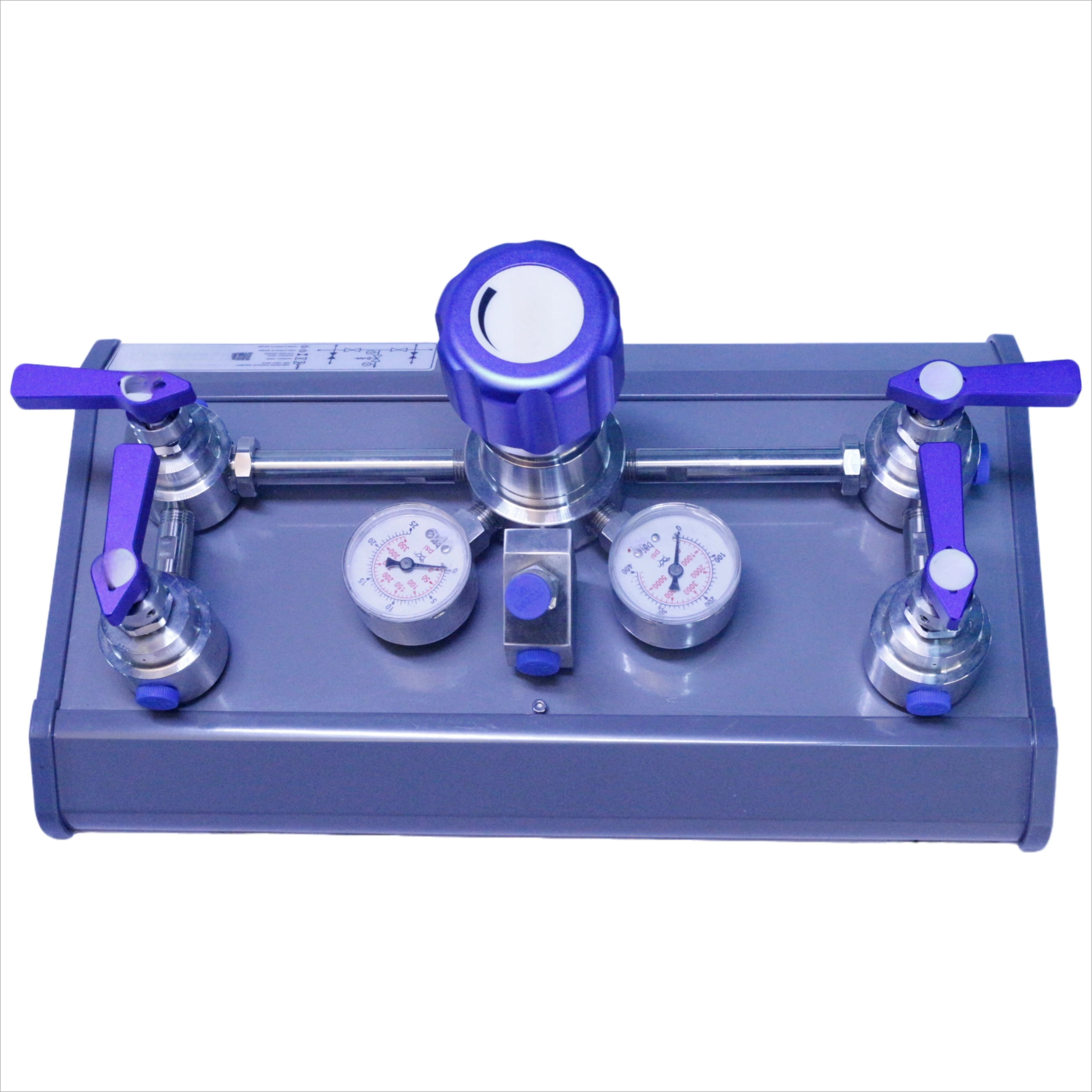 

SS316L High Pressure Semi-automatic Gas Control Panel Manifold System Conversion System Pressure Control Panel