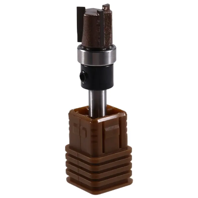 

AT51-Professional Three-Edge Bearing Straight Router Bit, Woodworking Tool, Slotting Straight Cutter, Bearing Trimming Cutter