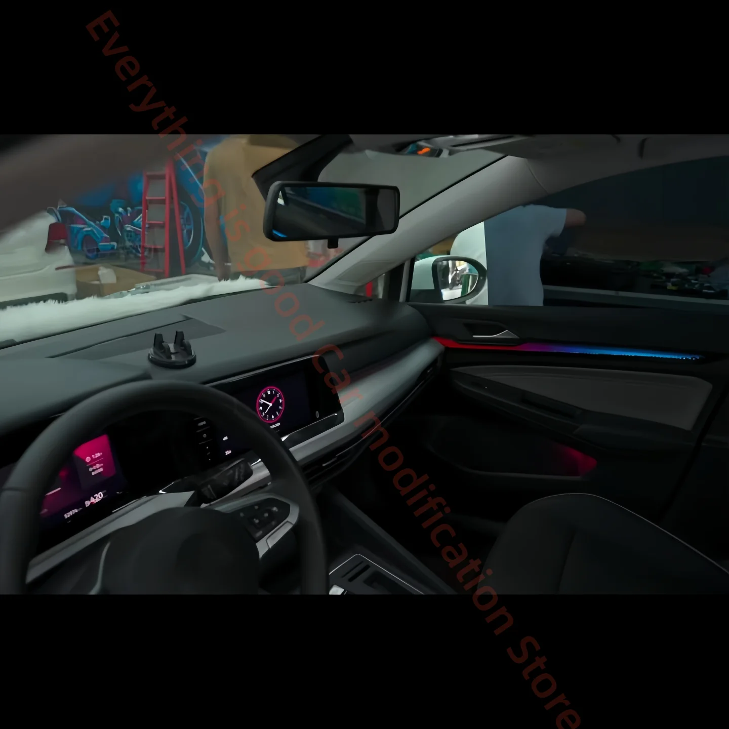 For Volkswagen VW Golf 8 2021+ Atmosphere Lamp Car Interior Lighting Upgrade Car accessories 1:1 trim panels Screen &APP control