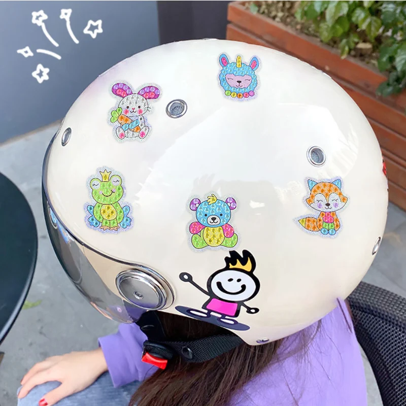 12pcs/set Cartoon Diamond Painting Sticker Kit Cute And Creative Wall Decoration Sticker Children's Diamond Sticker Handmade Toy