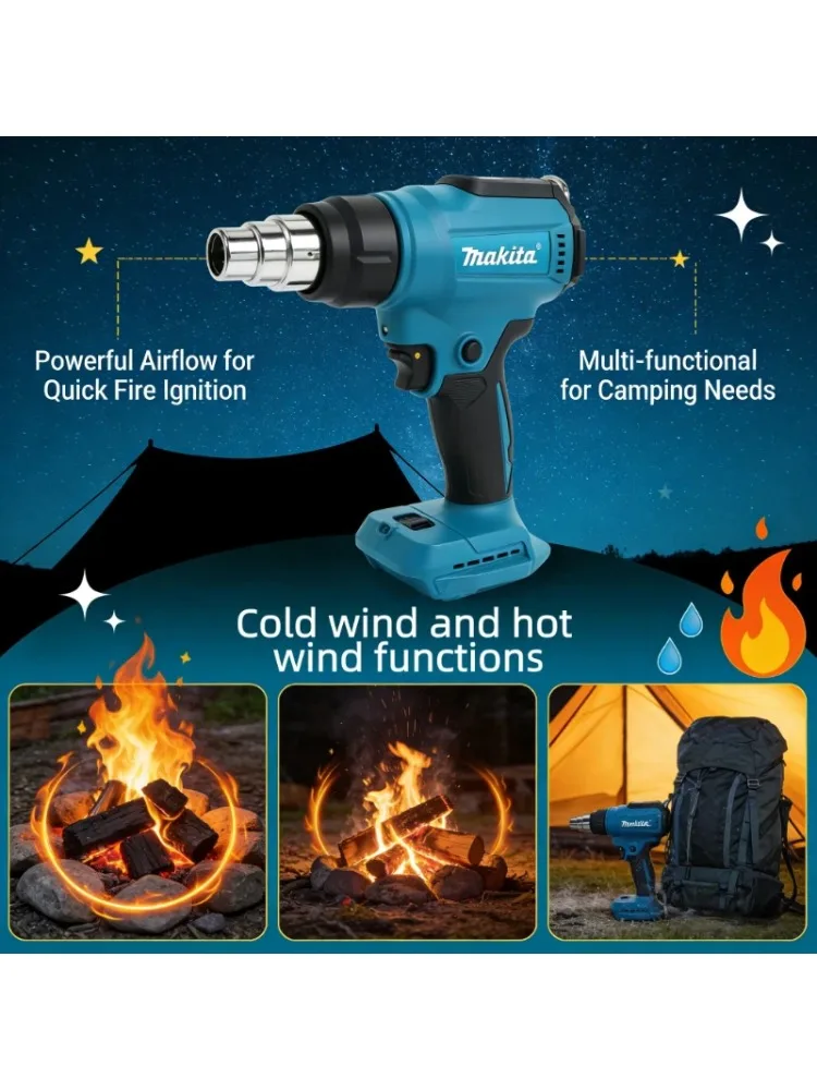 

Makita Heat Gun Temperatures Heat Gun Cordless Hot Air Gun Industrial Handheld Electric Adjustable 18V Battery