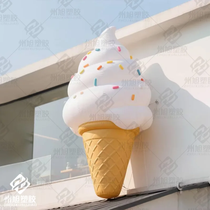 

Inflatable ice cream molds with blowers, outdoor store, square and shopping mall event decoration props