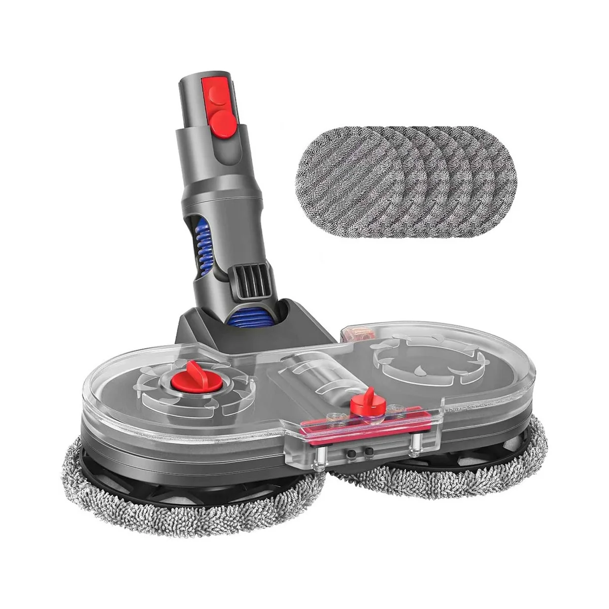 Electric Mop Attachment for Dyson V12 Detect Slim Vacuum Cleaner Mop Attachment with 6 Mop Pads and Removable Water Tank