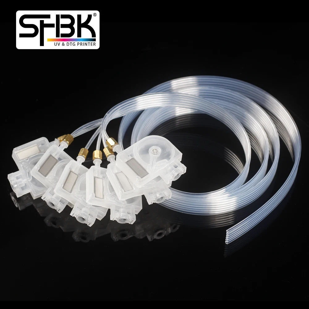 150cm A3 A4 DTF Printer Ink Tube L805 L801 L1800 R1390 DTG Printer 6 Lines Ink Pipeline Transparent Bottle Ink Sac Damper