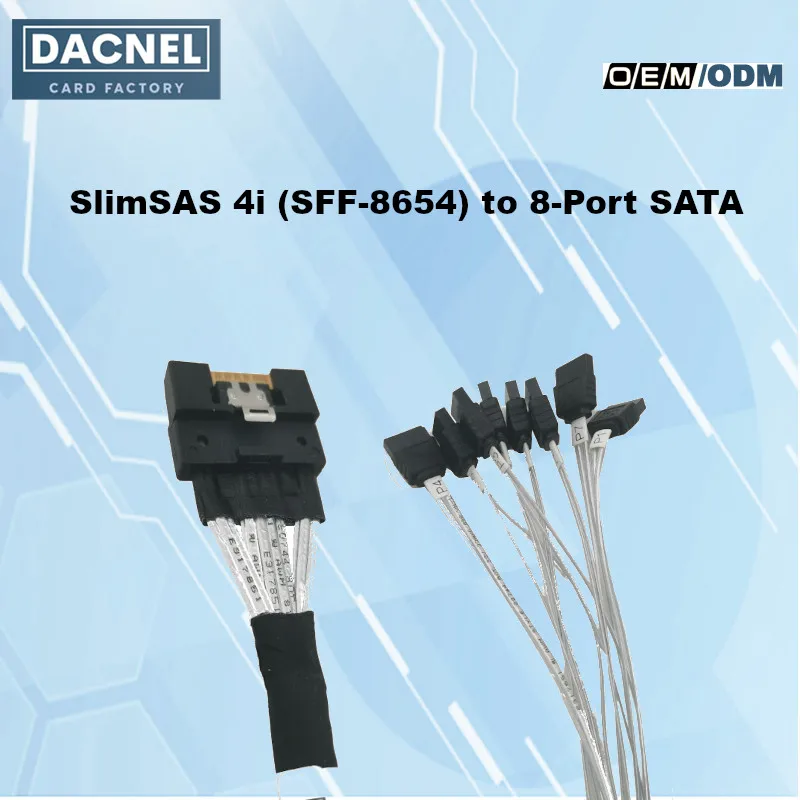 

Карта адаптера SlimSAS 4i (SFF-8654) на 8-портовую карту адаптера SATA для расширения памяти