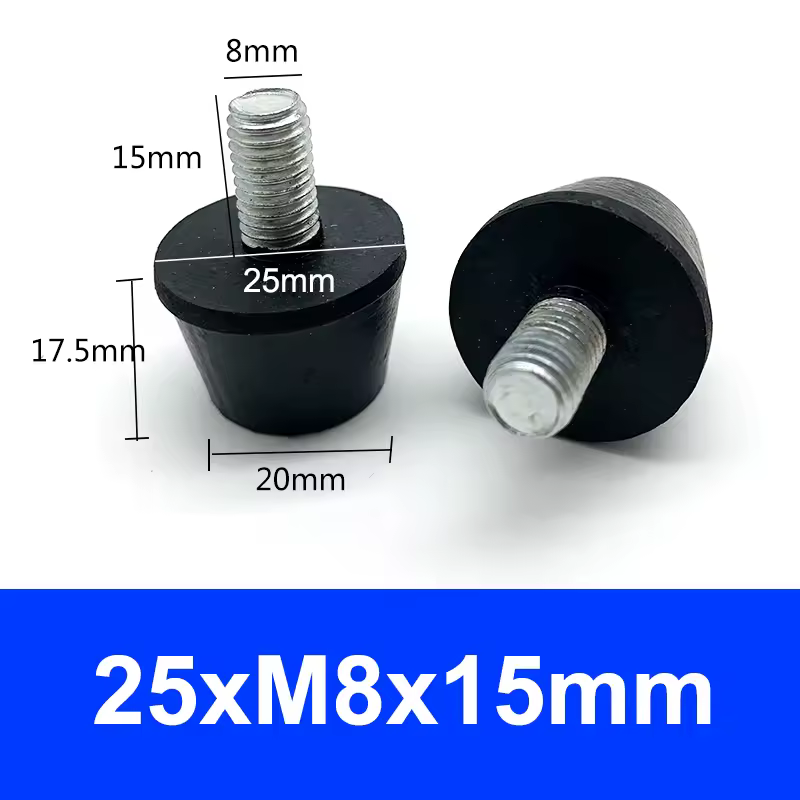 Rubber Adjustable Feet Pad With Screw M6 M8 M10 Table Chair Balck Leveling Foot Pad Furniture Leg Anti-shock Protections - Image 29