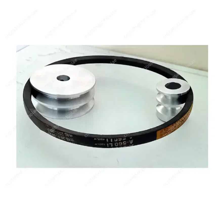 Type A, double-slot V-belt pulley,40mm 60mm 80mm 100mm aluminum V-belt pulley, 10mmPU belt 1PCS