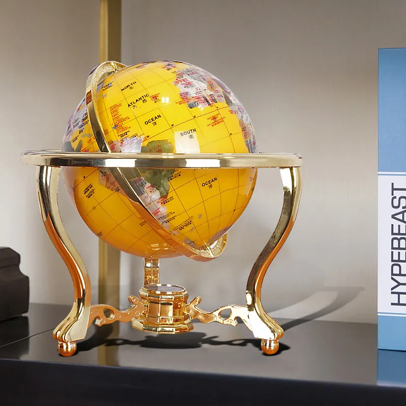 Globe ornament, living room entrance, home accessories, study office desktop decoration, company opening gift