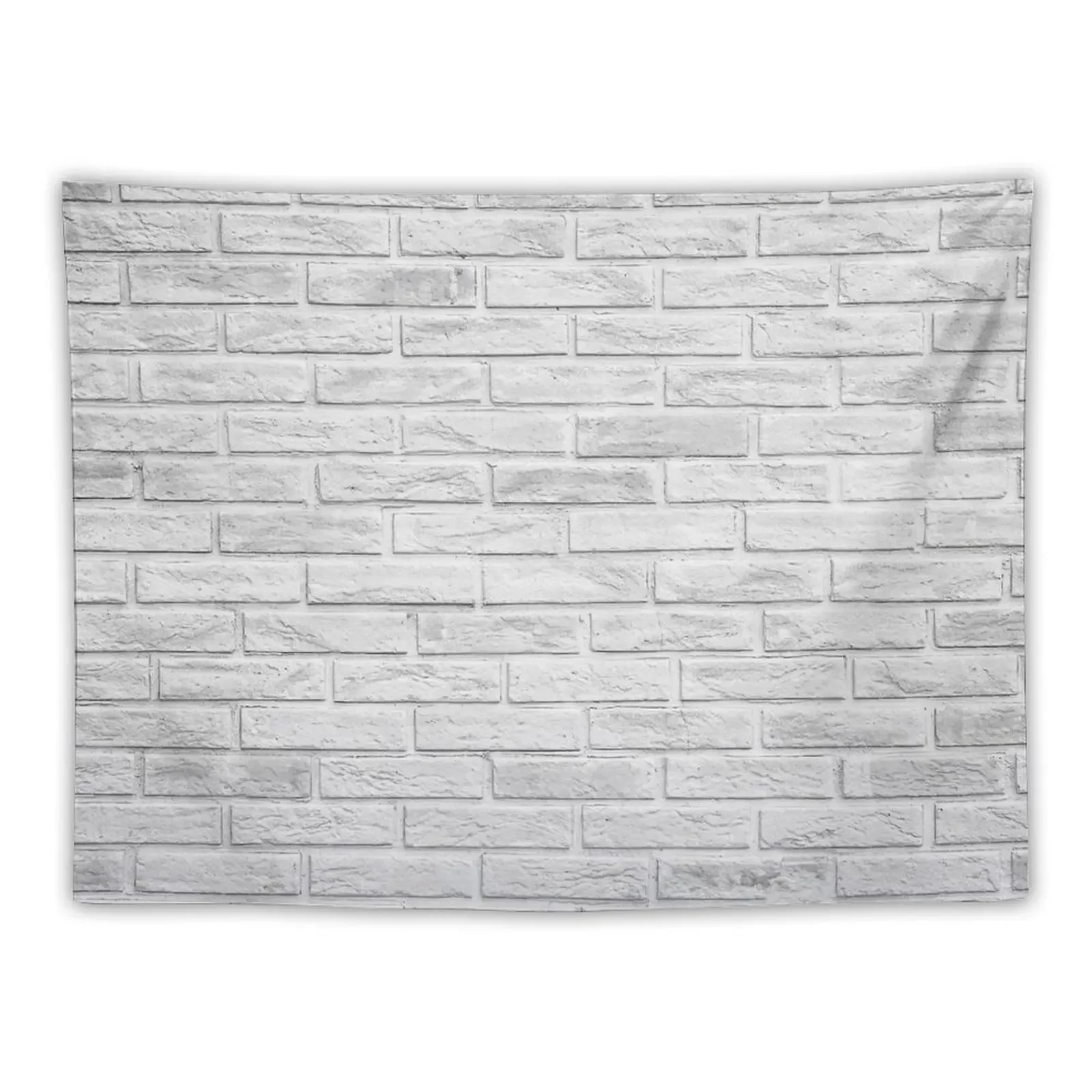 

White Exposed Brick Wall Tapestry Decoration Wall House Decor Tapestry