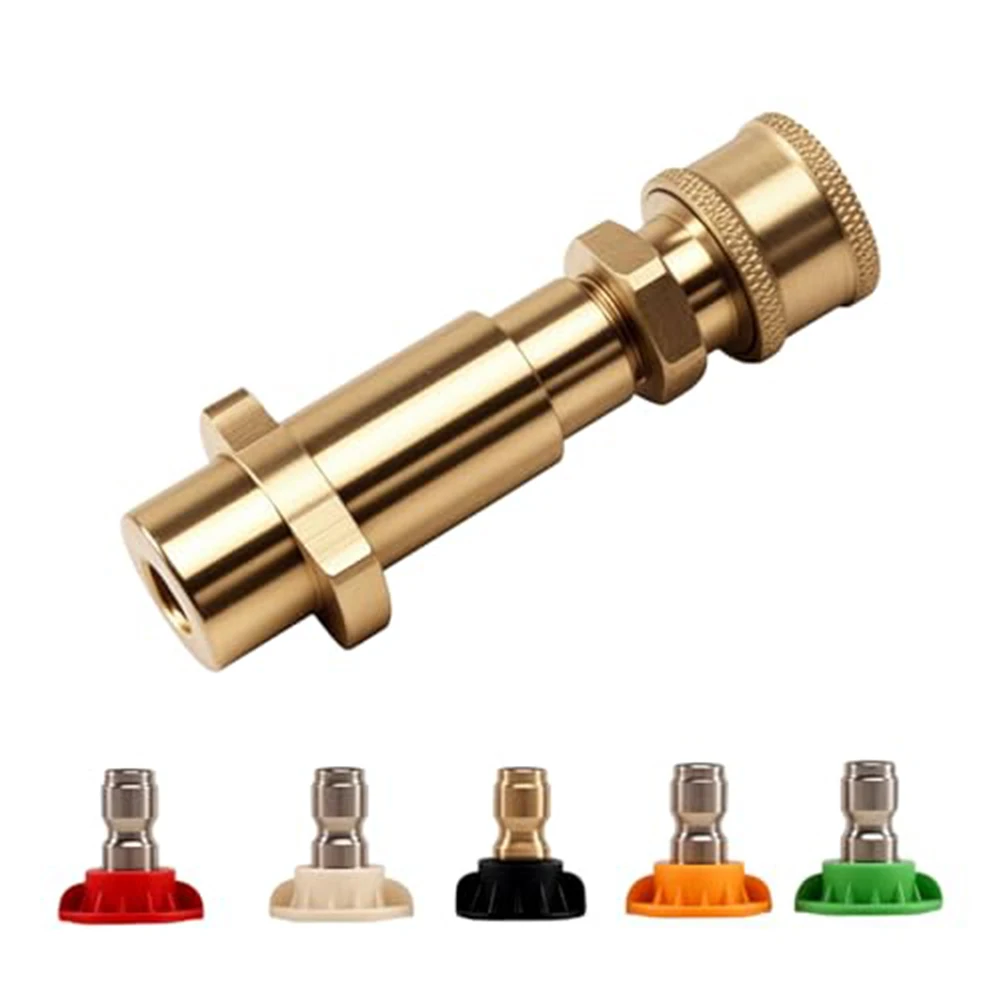 

14 Inch Pressure Washer Adapter with 5 Interchangeable Spray Tips Quick Connect for Enhanced Cleaning Efficiency