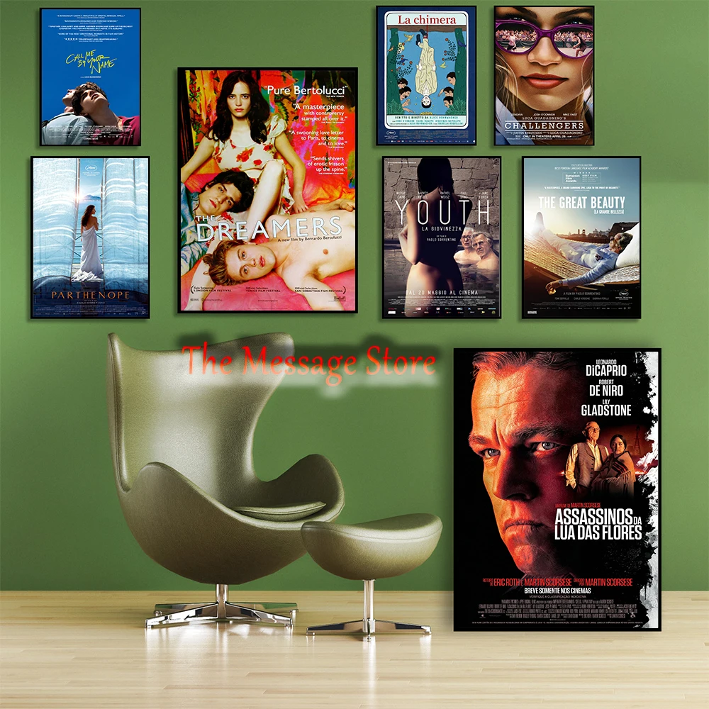 Modern Italian Movies The Dreamers The Great Beauty Parthenope Challengers Movie Poster Canvas Painting Wall Pictures Home Decor