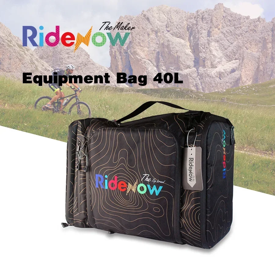 

RideNow Bicycle Rear Seat Bag MTB Bike Rack Bag Trunk Pannier Cycling Large Capacity Waterproof Travel Bag With Rain Cover