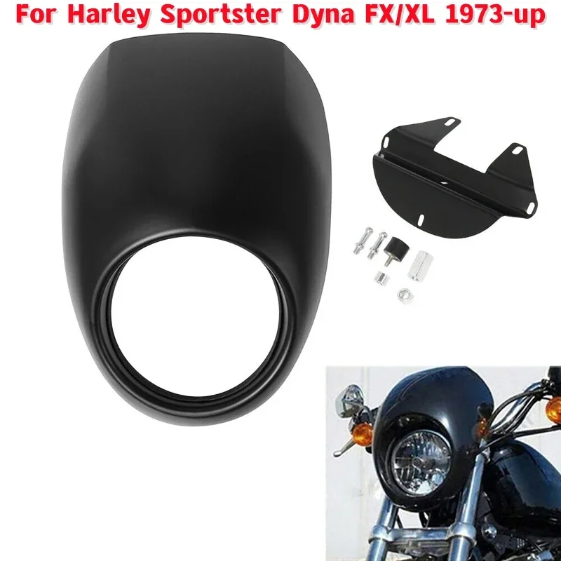 

1 шт. защитная маска на переднюю фару мотоцикла для Harley Sportster Dyna FX/XL 1973 и выше