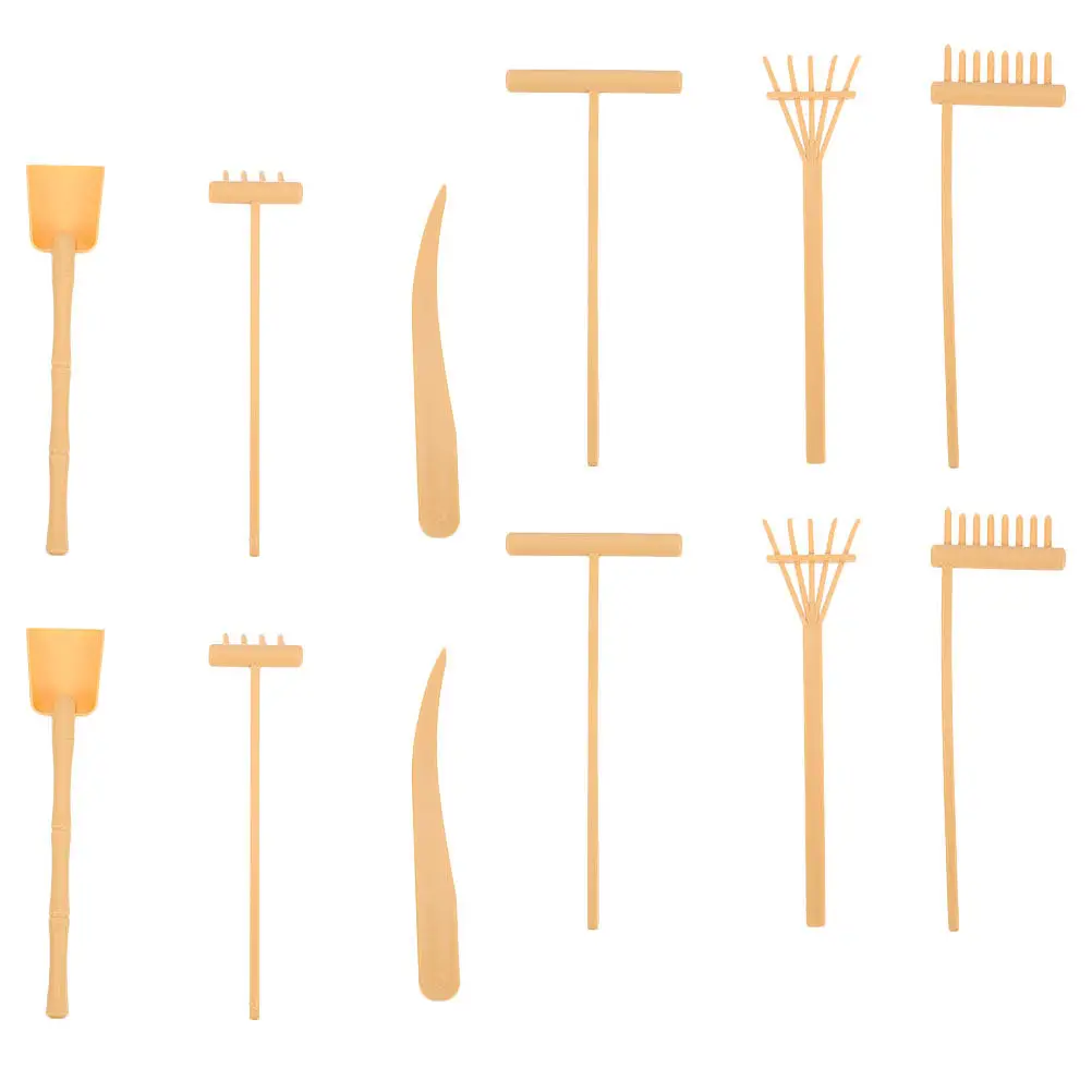 2Sets Sand Table Rake Set Zen Garden Tools Mini Plastic Rake for Desk Sand Tray Meditation Stress Pattern Crafting - view 6