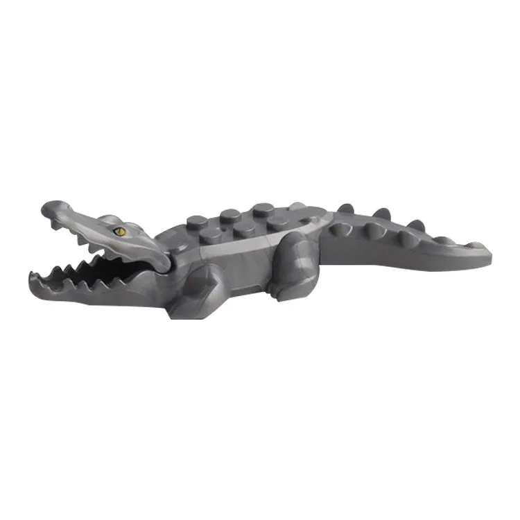 Zoo Krokodil Shark Freunde Mini Tier Set Action-figuren Bausteine Kinder Geschenke Spielzeug Tier Zubehör Ausrüstungen