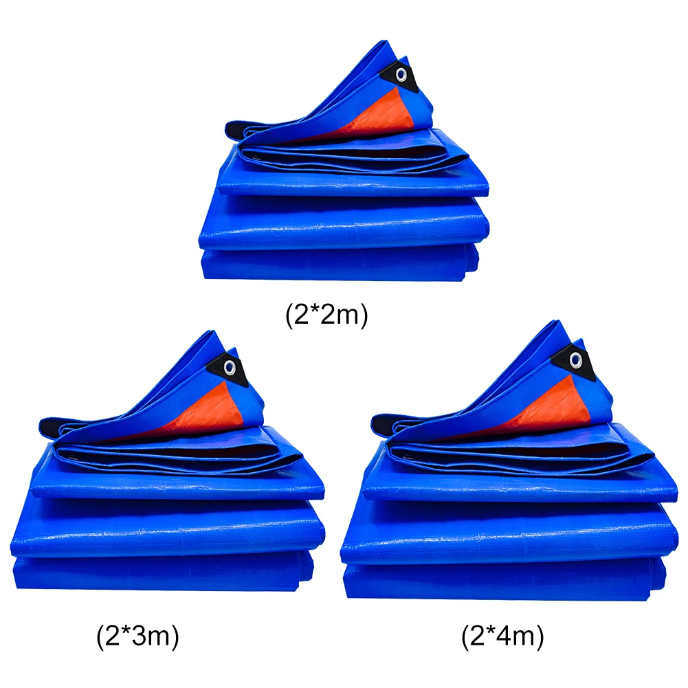 

2x2/3/4 м устойчивый к разрыву брезентовый чехол, водостойкий универсальный брезент, универсальный толстый брезентовый чехол для дома, лодок, автомобилей, кемпинга