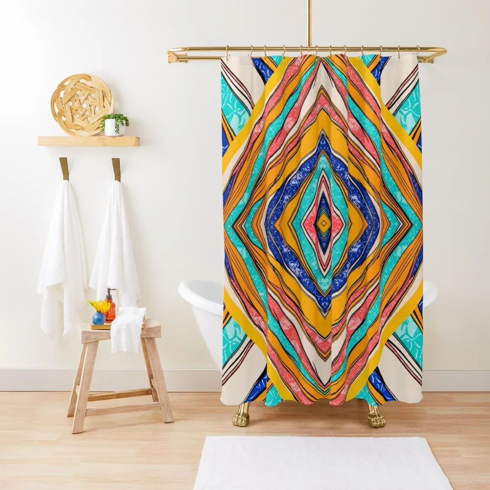 

Bright Color Pattern Print Design Shower Curtain Shower Set Shower For Bathroom Anime Bathroom Curtain