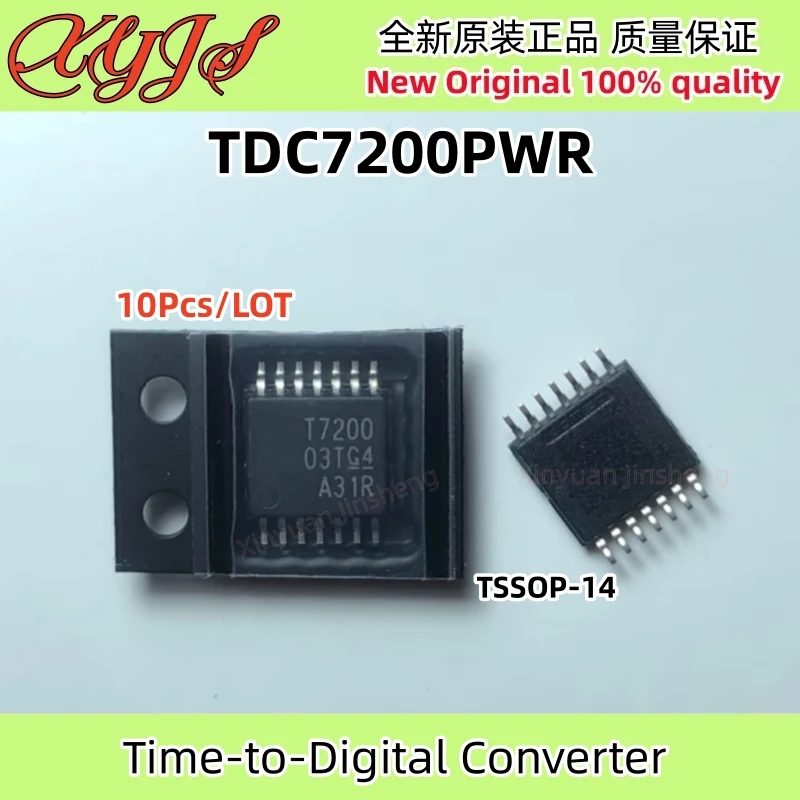 

10 шт./лот TDC7200PWR T7200 TSSOP-14 TDC7200PW TDC7200 чипсет преобразователя времени в цифру оригинальный новый 100% качество