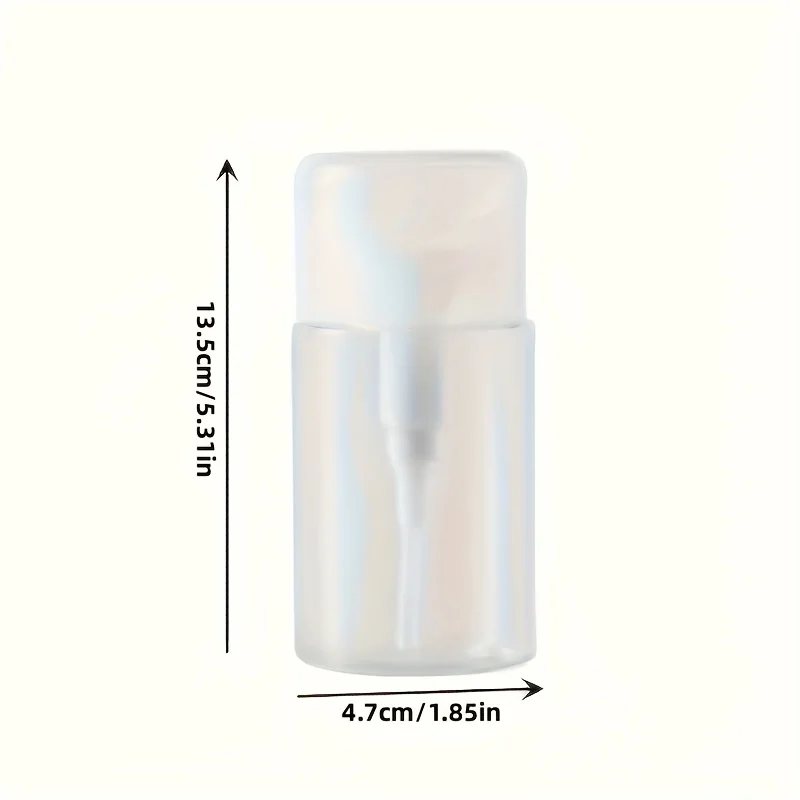 1pcPush-down air pump dispenser bottle for nail polish and makeup remover