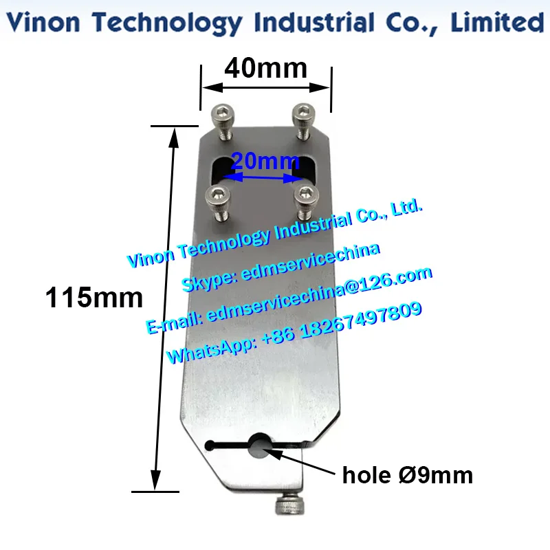 

CASTEC Drill Guide Holding Plate 115x40mm Hole Ø9mm, Deep Hole Drilling Machine Pipe guide fixed plank