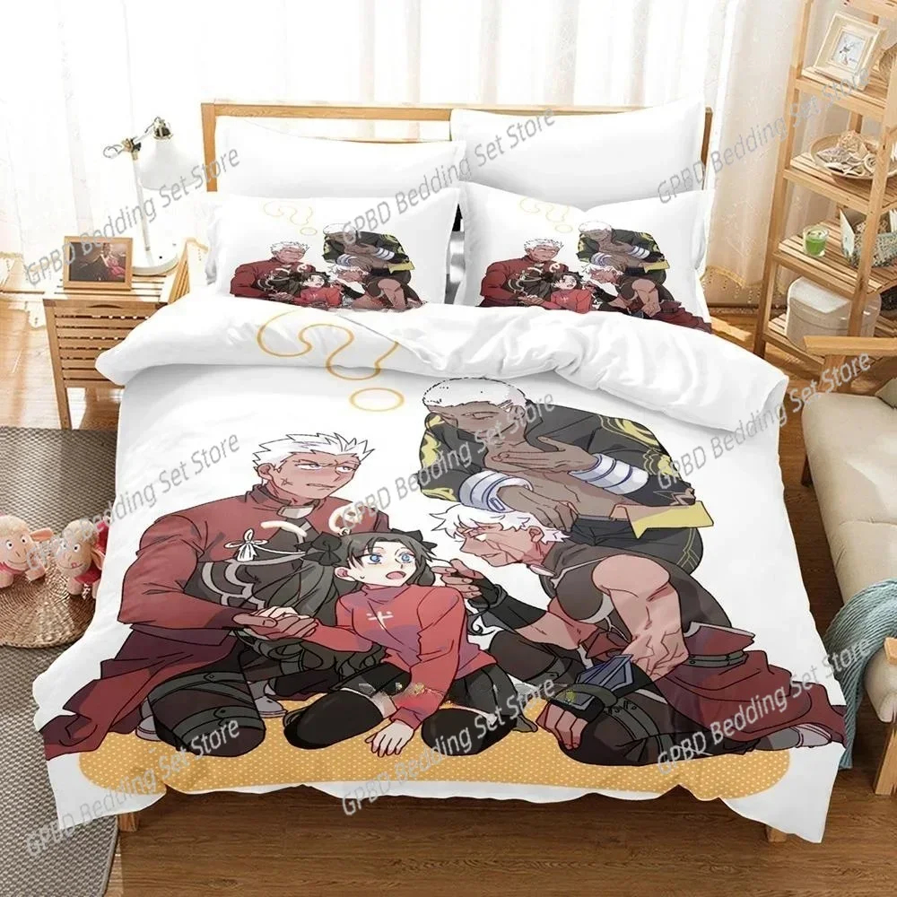 

Cartoons FateGrand Order Emiya Alter 3D NEW Duvet Cover Pillowcase Bedding Set Adult Boy Girl Bedroom Decoration Single Double