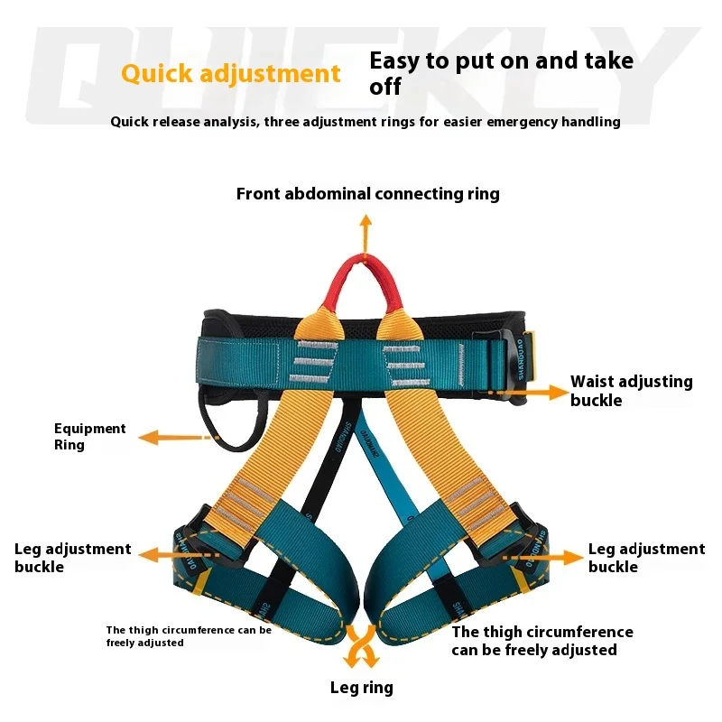 전문가용 하프 암벽 등반 안전 로프 세트 (야외 작업, 추락 방지, 등산 및 구조 장비)