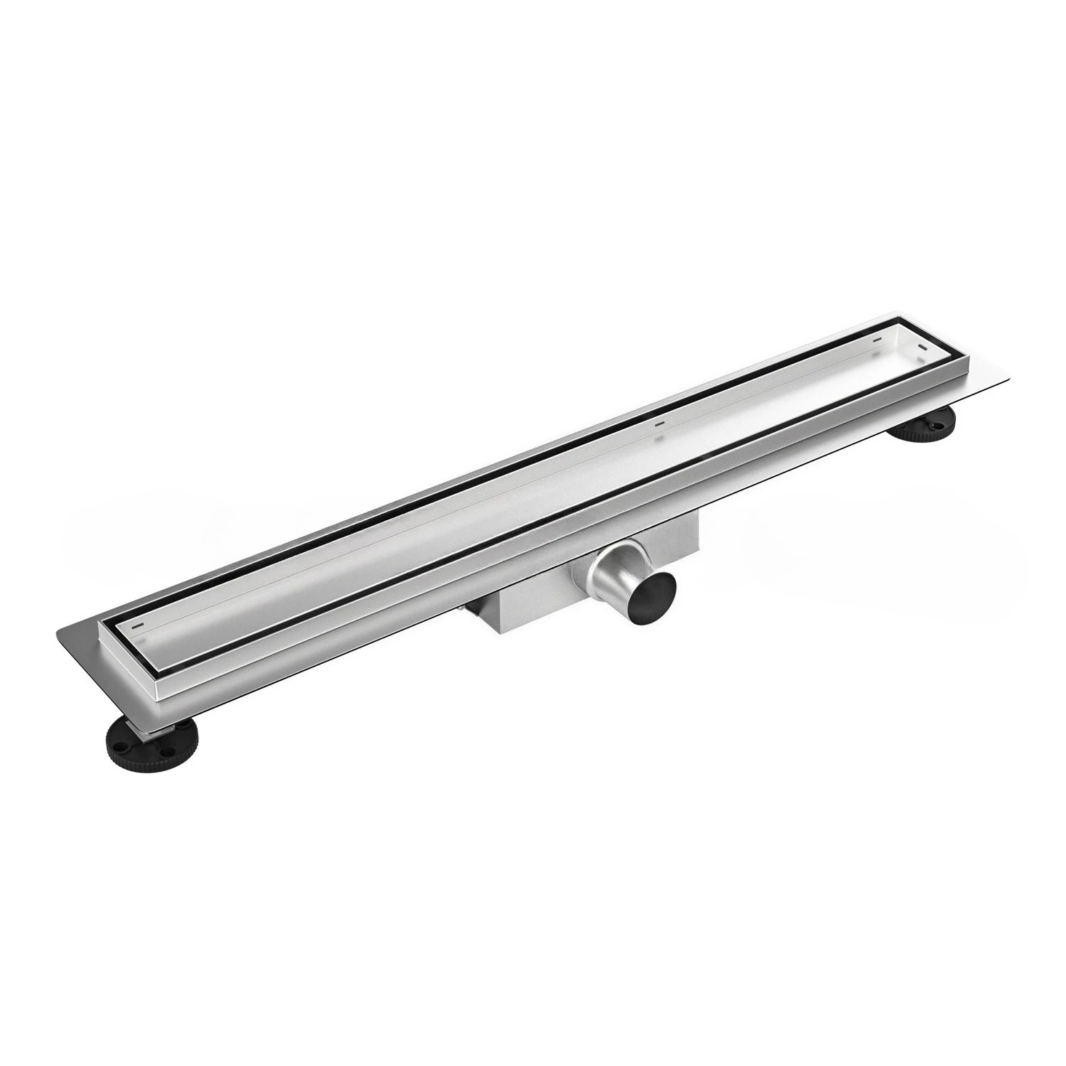 304 Stainless Steel Linear Floor Drain Unit, Invisible Embedded Style for  Bathroom Renovation