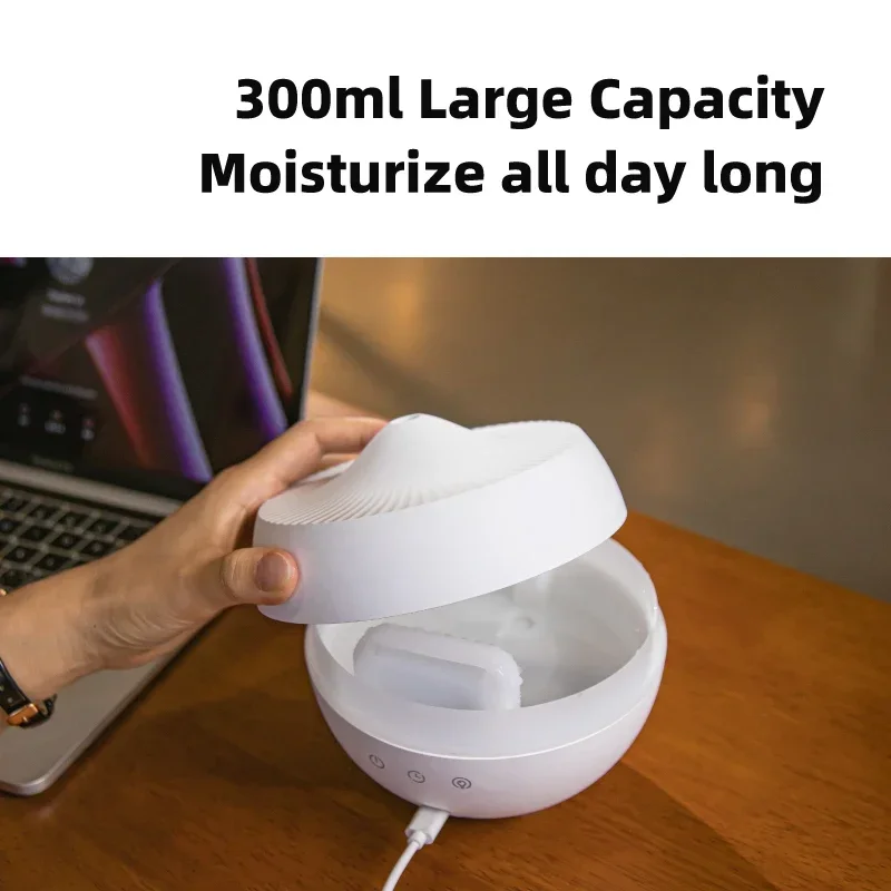 300ml Large Capacity Snow Mountain Aromatherapy Machine RGB Light Aromatherapy Machine with Timed Humidifier for Home Use