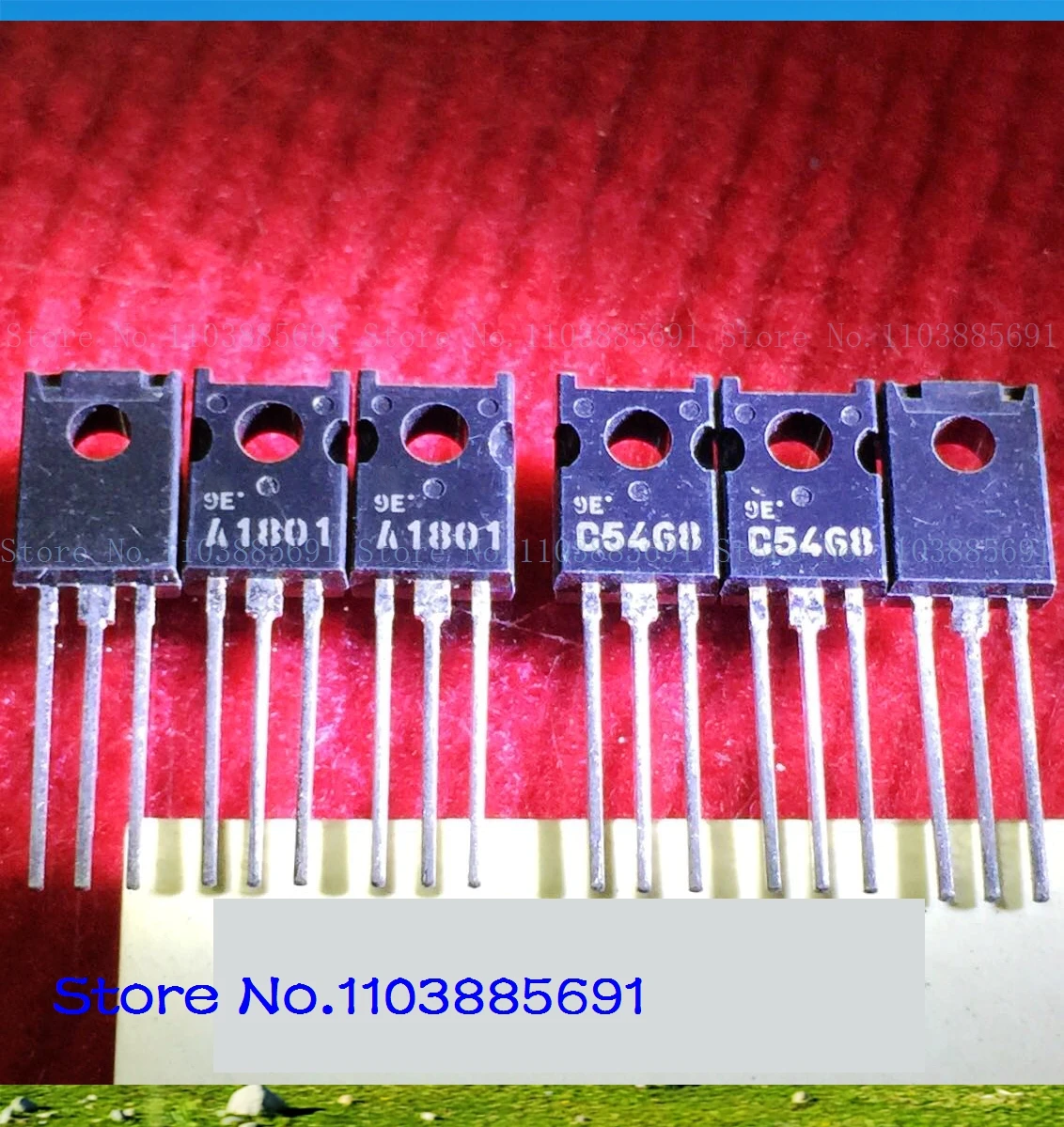 2 unidades/lote = um par 2SA1801 2SC5468 0,3A 120V