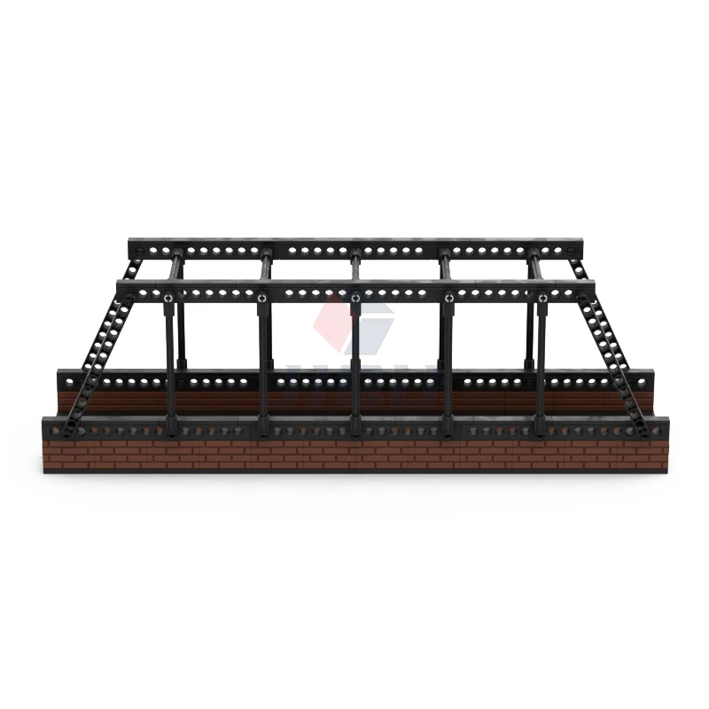 MOC Construction BricksCity Train Bridge Model Set Railway Viaduct Track Building Blocks Compatible 53401  Creative Kid Toys