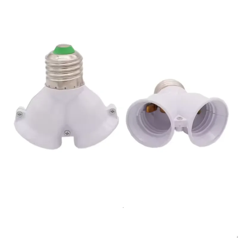 

E27 1/2 conversion head bulb socket creative 2-e27 lamp holder extender distributor converter plug