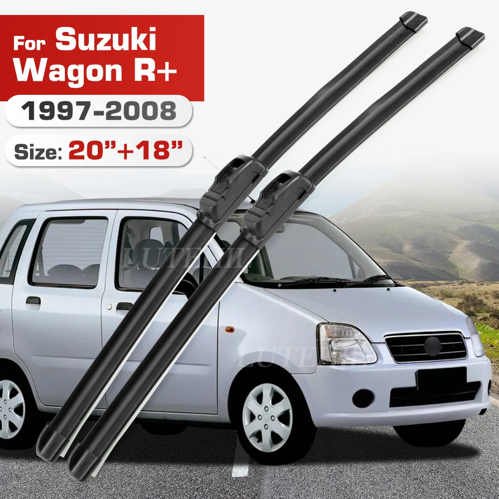 Wischer Für Suzuki Wagon R + 1997-2008 1998 1999 2000 2001 2002 2003 Front Klingen Windschutzscheibe Windschutz fenster Pinsel 20 "+ 18"
