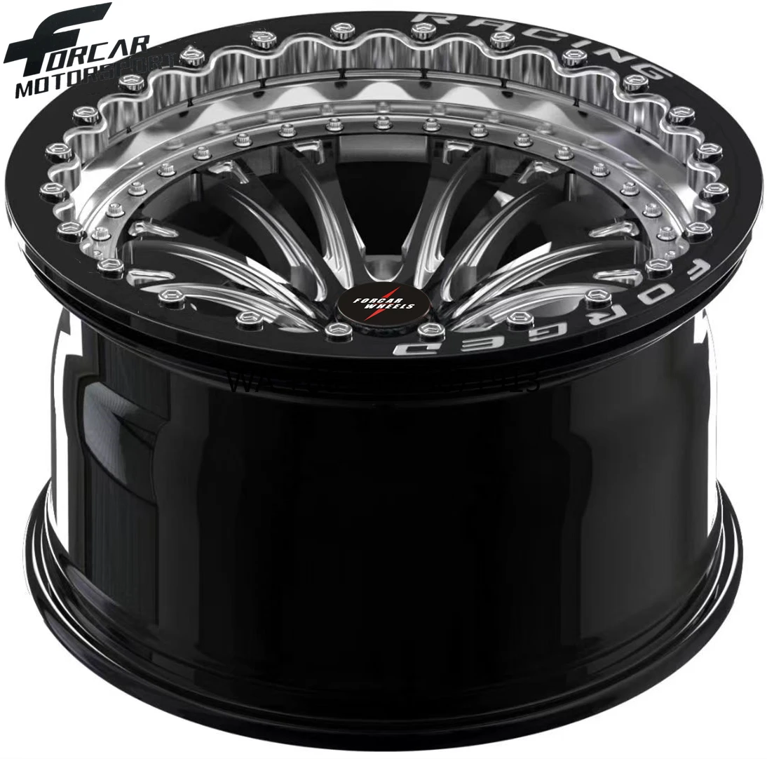 

Deep Dish High Quality Gloss Black Forcar Monoblock Gloss Color New T6061 Custom 16-24 Inch Alloy Forged Wheels Rims