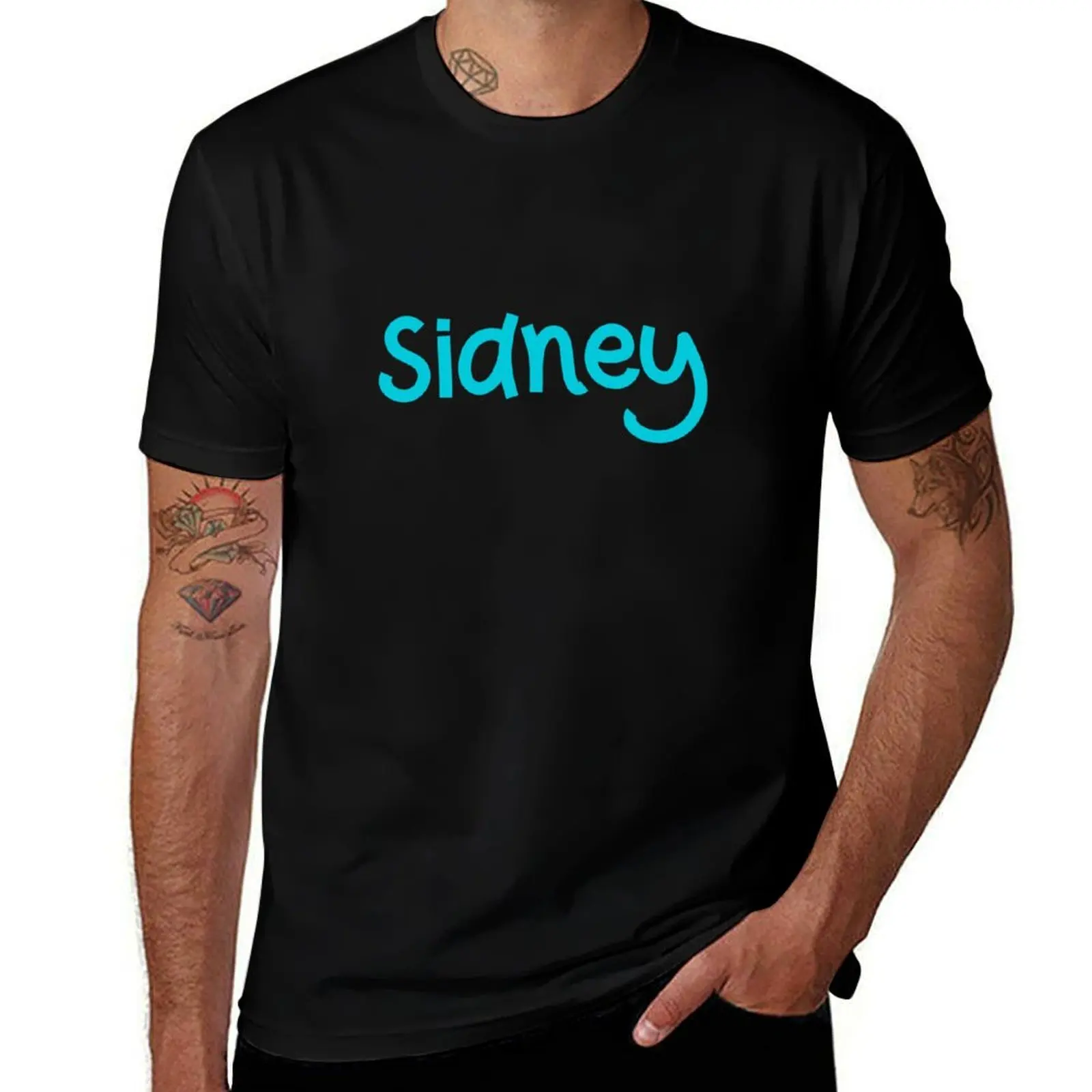

Sidney, Funny Cool Best color art T-Shirt affliction shirts anime clothes summer top oversize t-shirts man mens plain t shirts