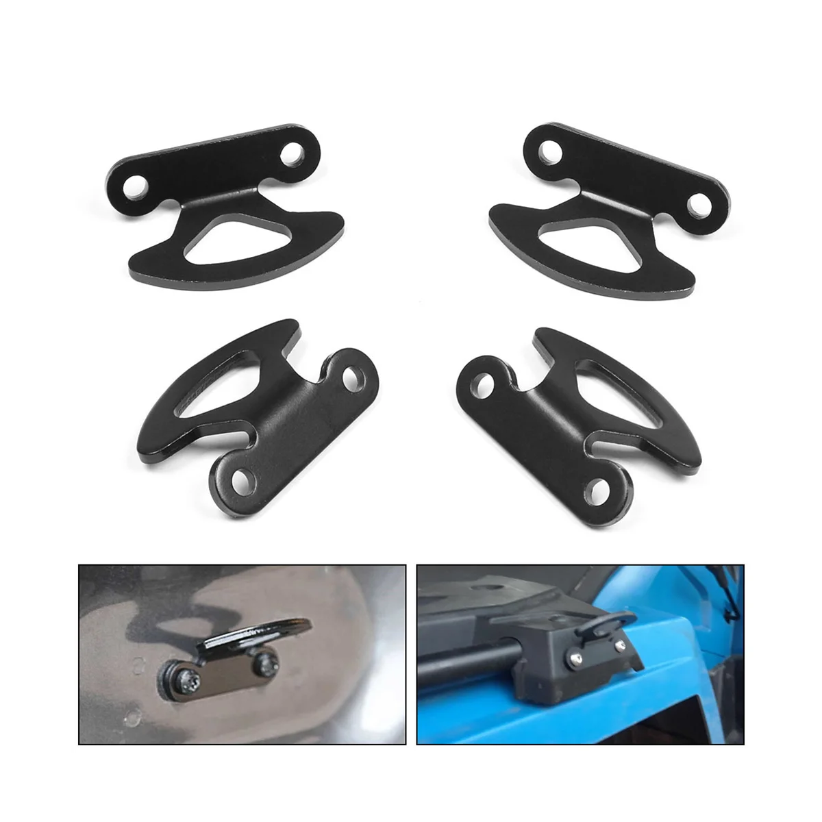 4-Pack Tie-Down Hooks,Steel Structure Bed Inner Hook Kits for 2000-2017 Explorer