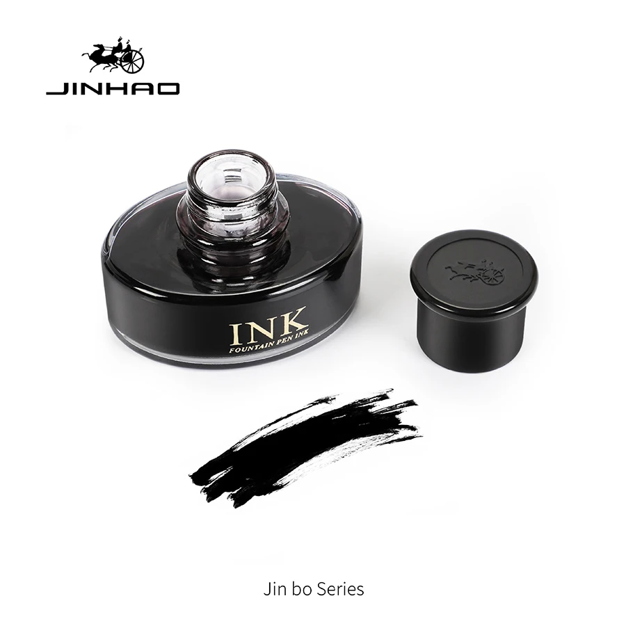 1 Flasche Jinhao Jin Bo 50ml Füllfederhaltertinte, Schwarz, Rot, Blau, Blau-Schwarz, Schnelltrocknende Großflasche Kalligrafie-Tinte, Geeignet für F – Detail 3