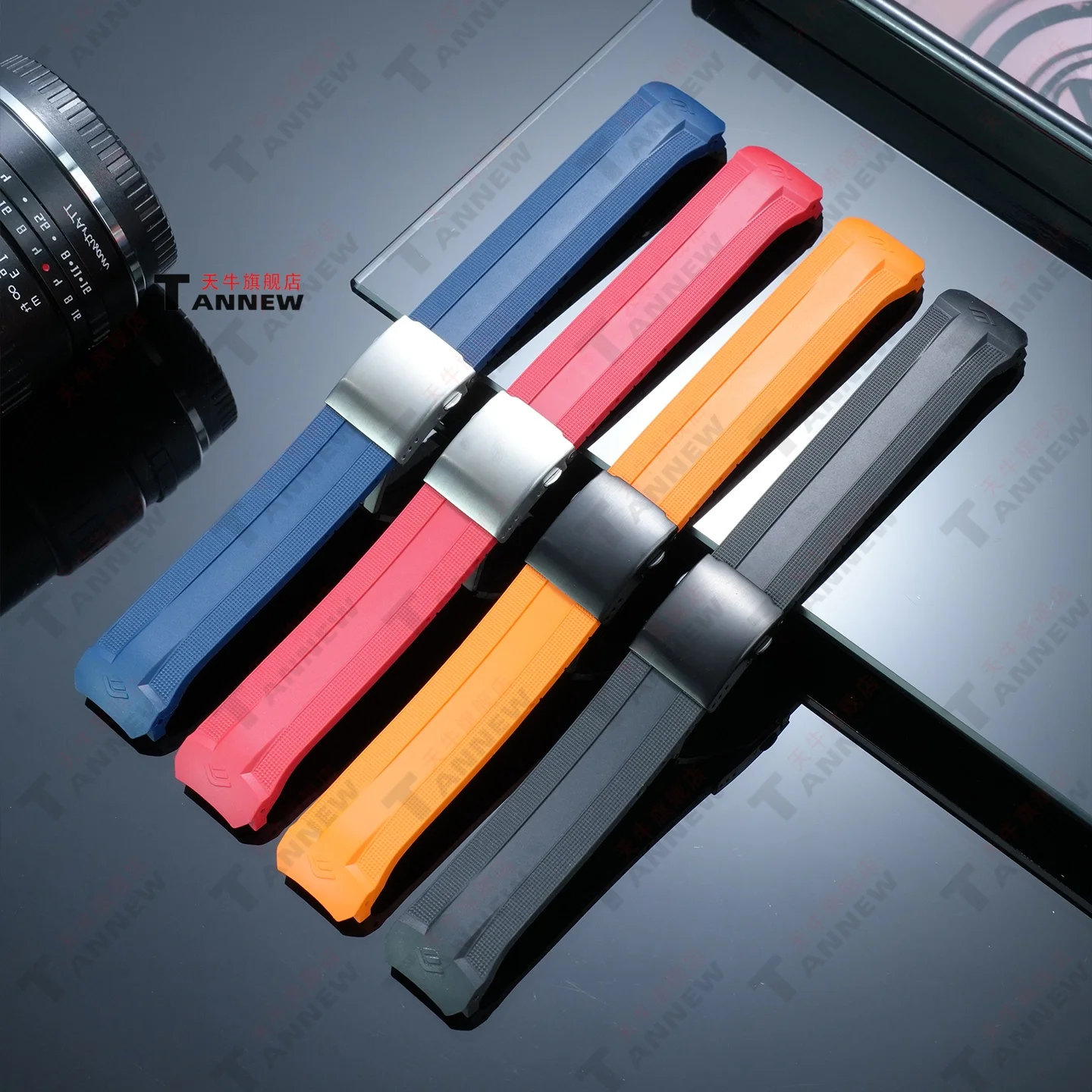 For Tissot T-Touch T091420A, 22mm Soft Rubber Watch Strap, Flexible Silicone Band Replacement for Men