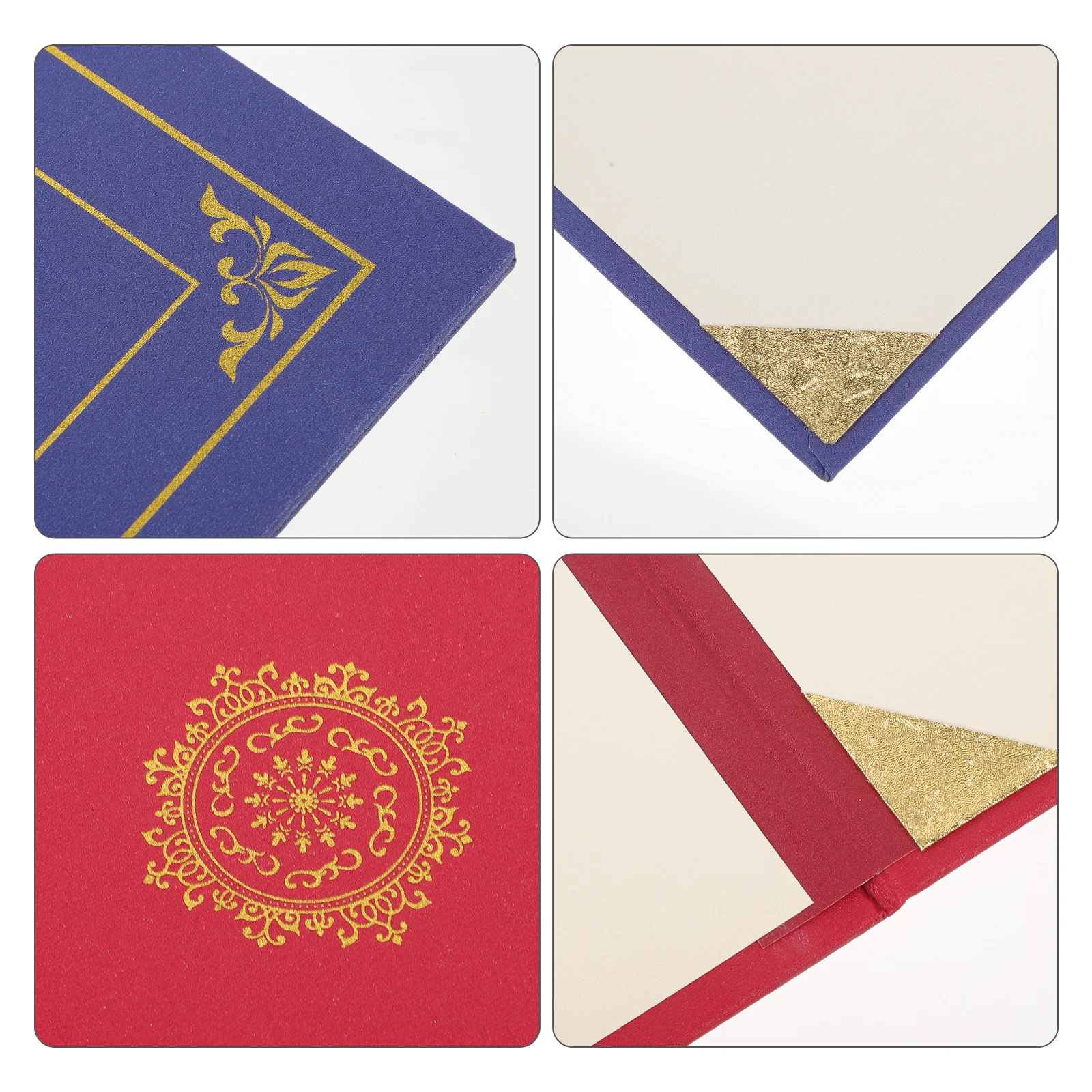 

2pcs Certificate Holders Paper Document Covers Diploma Holder Award Cover For Graduation Certificates Certificate