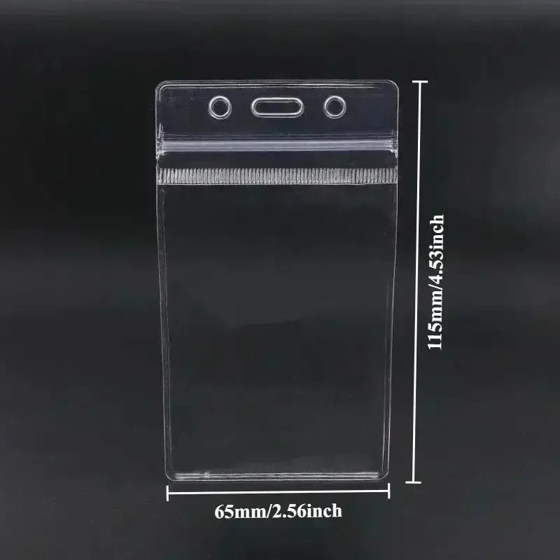 Waterproof Transparent Plastic Card Clip Protective Cover for Bank Credit And Identity Card Wallet