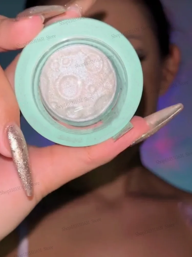 Resaltador de planetas, polvo brillante, brillo de perla, sombra de ojos transparente, contorno Facial, polvo brillante de alto brillo, maquillaje de sombra de ojos duradera