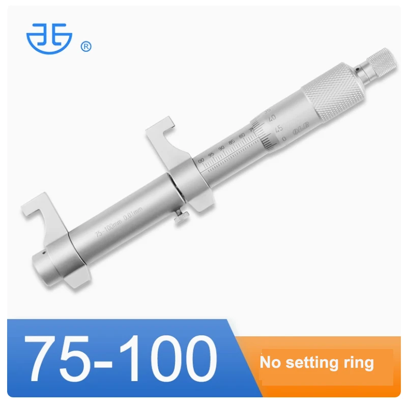 Digitales Innenmikrometer-Set 5–30 / 25–50 / 50–75 / 75–100 Mm – Metrisch, Mit Hartmetall-Messflächen, Elektronische Anzeige – Präzises Messwerkzeug