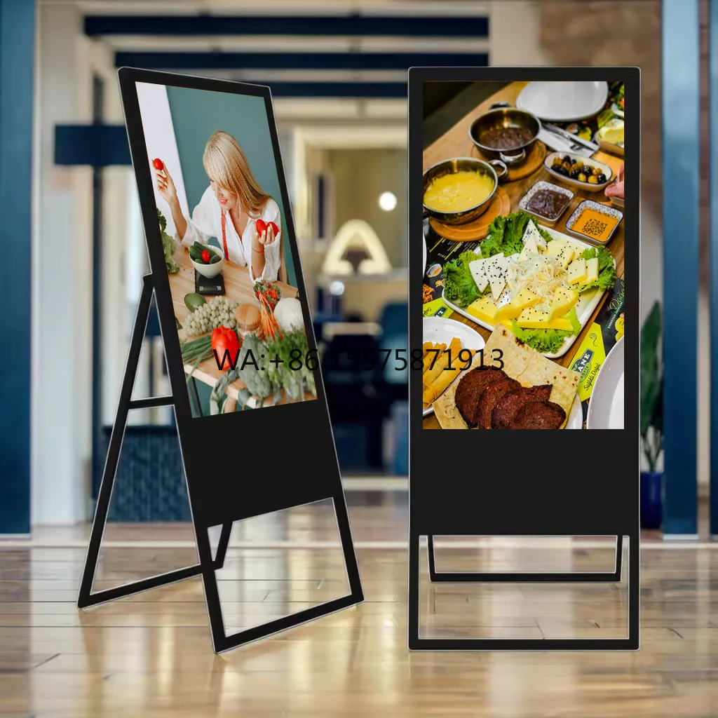 Portable 32-43 Inch LCD Digital Signage Display Advertising Player for Shopping Malls OEM Digital Poster Specification