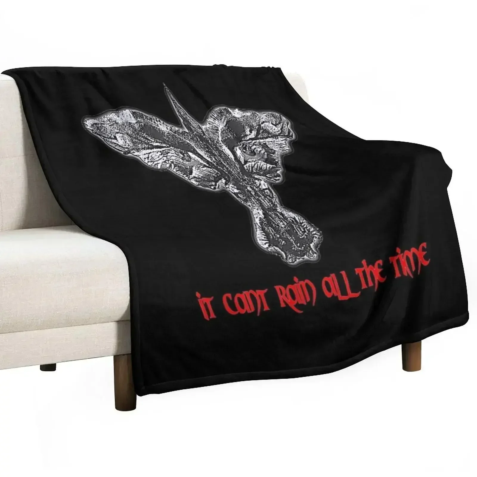 Crow Cross It Can't Rain All The Time Throw Blanket Thermal Luxury St Luxury Soft Plaid Moving Flannel Blankets